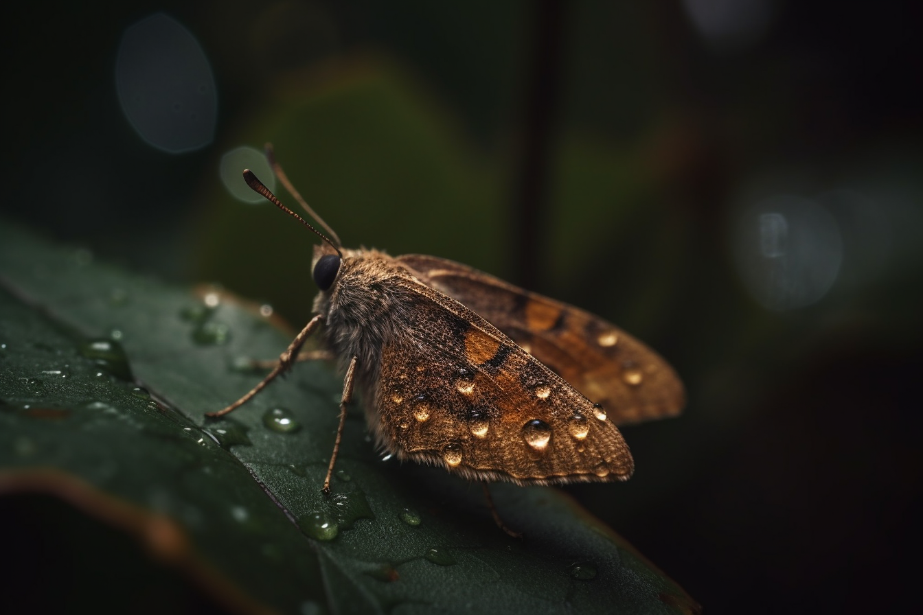 Where do moths go when it rains?